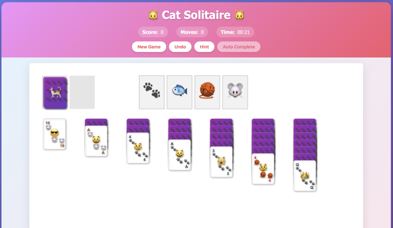Featured image of post Cat Solitaire